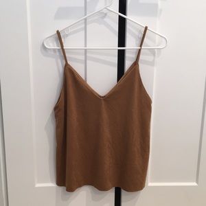 Khaki/brown Crop top/shirt